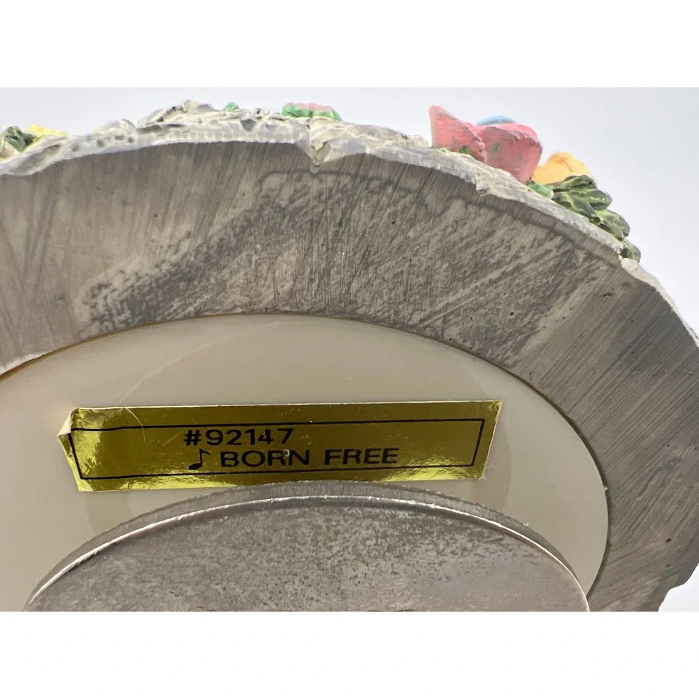 Elephant Dome Music‎ Box Born Free Floral Flowers Pretty